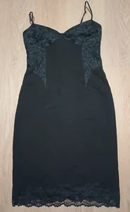TRACY REESE Wool Lace Corset Wiggle Pencil Slip Style LBD Dress 10 - Picture 1 of 7