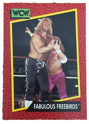 Excellent: Vintage 1991 Impel WCW Fabulous Freebirds Trading Card - Image 1 of 2