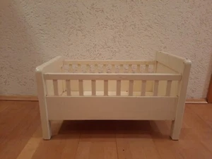 Vintage! Altes Kinderbett aus Holz shabby 70 x 40 cm - Bild 1 von 5