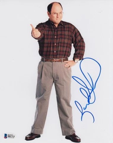 Jason Alexander (Seinfeld) signed 8x10 photo in-person BAS Beckett COA Cover