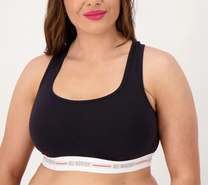 Sujetador de salón All Worthy Hunter McGrady espalda cruzada negro 3XL nuevo - Imagen 1 de 2