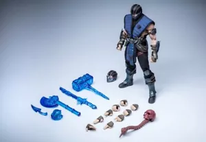Joy Man Toys ZK001 Frozen 1/12 scale Mortal Kombat SUB ZERO 6" action figure - Picture 1 of 13