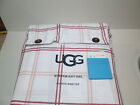  UGG TERESA Windowpane Plaid Cal King Sheet Set ~ Rose Tint ~ Wrinkle Resistant