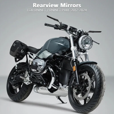 For BMW R NINE T Pure 2017-2024 Rearview Mirrors Rotating Adjustable Wing Mirror - Image 1 of 4