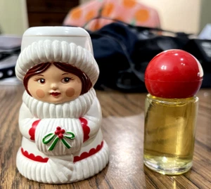 Christmas Charmer Candlestick Decanter Zany Cologne  AVON 1981 FREE SHIP - Picture 1 of 6