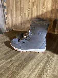 Sorel wasserdichte graue Winter Schneestiefel Größe 3y - Bild 1 von 5