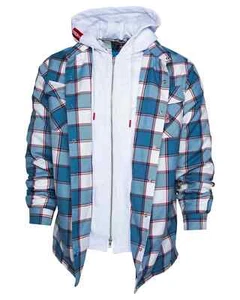 Dixxon Flannel "The Neighborhood" Me's 2XL XXL Hooded Flannel Jacket Deebo Plaid - Imagen 1 de 15