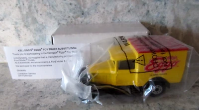 1990s Kellogg Co. EGGO FORD MODEL A MATCHBOX TRUCK - NEVER OPENED - MINT COND. - Image 1 of 4