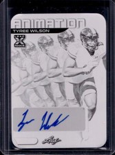 2023 Leaf Vivid Tyree Wilson Animation XRC Black Printing Plate Auto RC #1/1