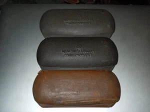 Vintage Two AO Smith Eyeglass Cases & One Leather Bound All Velvet Lined & Empty - Picture 1 of 11