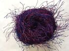 Crystal Palace Fizz Eyelash Yarn #9153 Berry Parfait - Purple Blue Wine 50g120yd