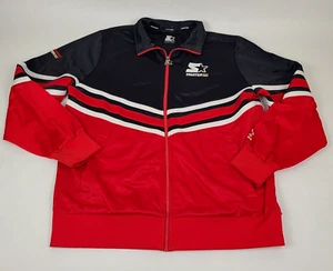 Starter 50th Anniversary Budweiser Beer Jacket Full Zip Up Black Label Mens XL - Picture 1 of 21