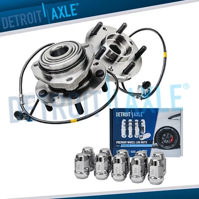 4WD Front Wheel Hub & Bearings w/10pc Wheel Lug Nuts for Blazer S10 Jimmy Sonoma - Image 1 of 4