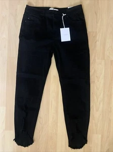 KANCAN Size 11/29 NWT Jeans High Rise Skinny Ankle Cut Off Leg Inseam 28” - Picture 1 of 10
