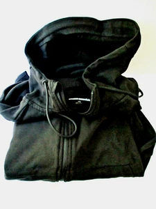 Amazon Essentials Men's Full-Zip Hooded Sweatshirt  Black LARGE L NWT - Picture 1 of 6