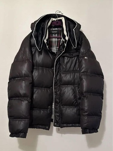 Piumino Burberry Black Label poliestere JKT Nova fodera check taglia M cappuccio dal Giappone