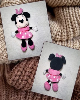 Minnie Maus Stofftier – ca. 40 cm – Rosa Kleid – Disney - Bild 1 von 4