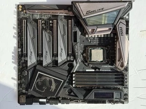 MSI MEG Z390 GODLIKE Motherboard WITH Intel i9-9900k CPU + 32GB DDR4 Corsair - Afbeelding 1 van 14