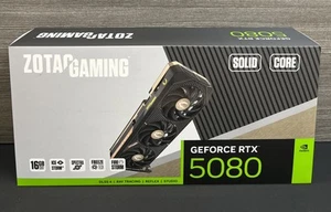 (ZOTAC GAMING GeForce RTX 5080 SOLID CORE 16GB 256BIT GDDR7 NEW (FREE SHIPPING) - Picture 1 of 9