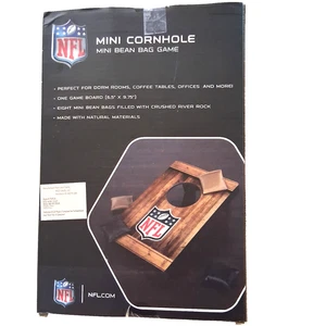 Buffalo Bills Mini Bolsa de Frijoles Cornhole Juego de Mesa - Imagen 1 de 5
