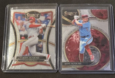 RHYS HOSKINS Lot 2020 Select #224   DIAMOND LEVEL SP + Moon Shots Brewers - Image 1 of 2