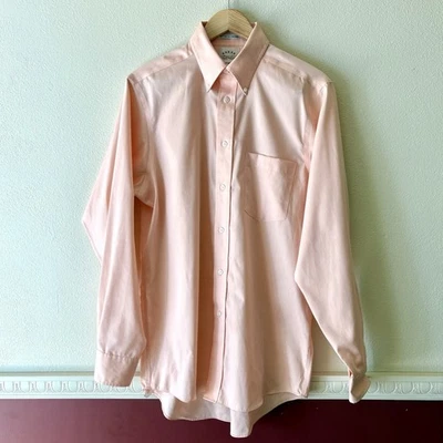 Eagle Shirtmakers Dress Shirt Pink Mens 15.5 34/35 Long Sleeve Button Up No Iron - Image 1 of 4