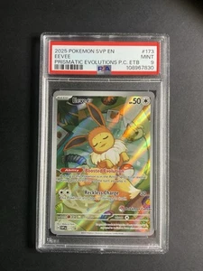 Eevee 173 PSA 9 Stamped 2025 Pokémon Center Promo SVP EN Prismatic ETB - Picture 1 of 1
