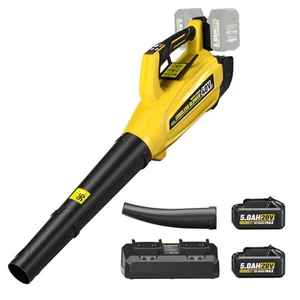 40V Leaf Blower Cordless with 2 X 5.0Ah Batteries and Charger, 40V Powerful B... - Picture 1 of 8