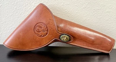 Ruger Blackhawk Flap Leather Holster Made by Bianchi R/H 6 1/2" Barrel - Image 1 of 4
