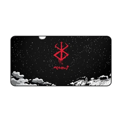 Guts Berserk Desk Mat, Black Swordsman Mousepad XL XXL, Dark Fantasy Gift Fans - Image 1 of 4