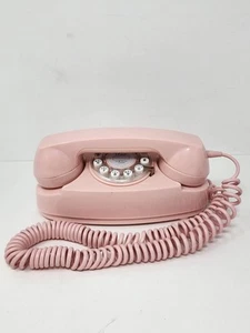 Crosley CR59 Pink Desk Phone & Cord Push Button 2014 Prop Untested - Picture 1 of 5