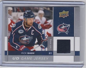 09-10 2009-10 UPPER DECK RICK NASH UD GAME JERSEY SERIES 1 GJ-RN BLUE JACKETS - Picture 1 of 1