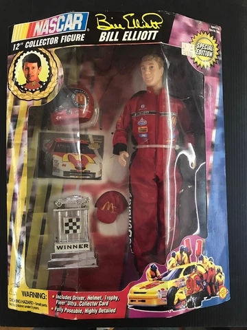 Bill Elliott~McDonald's~12" Collector Figure~1997~Nascar~New in Pkg E83 Cover