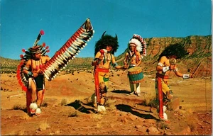Postal de Gallup de Bailarines Indios Ceremoniales de Nuevo México - Imagen 1 de 2