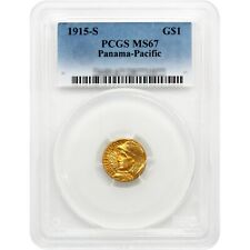 1915-S $1 Gold Commemorative Panama Pacific MS67 PCGS
