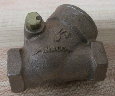 Nibco T413B Swing Check Valve 1/4" - Image 1 of 4