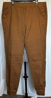 Pantalones de chándal Phat Farm elásticos para hombre talla 3XL marrón tabaco nuevos con etiquetas venta al por menor $50 Foto 1 de 4