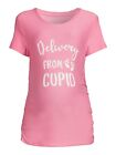 Time And Tru Women's Delivery From Cupid Pink Graphic Maternity Xxl (20)