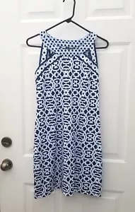 Gretchen Scott Womens Jersey Isosceles Sleeveless Graphic Print Mini Dress XS - Picture 1 of 7