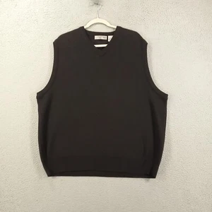 Cypress Links Sweater Vest Mens XL Black V Neck Golf USA Made - Picture 1 of 12