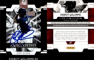 Everett Williams Signed 2009 Donruss Elite Extra Edition #23 Card Auto