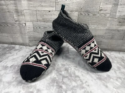 Bombas Gripper Zapatillas Botas Mujer 12 Zapatos Grandes Negro Blanco Rojo Tejido Forrado Foto 1 de 4