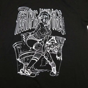 A** WIPE JUNKIES PUNK ROCK CONCERT TOUR TEE T SHIRT Mens S Black  - Picture 1 of 3