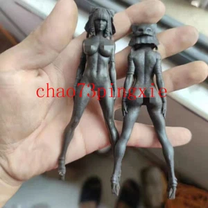12cm Chinese Old Bronze Copper Statue Hand Carved Naked Girl Cleopatra - Picture 1 of 3