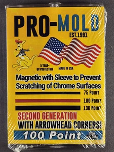 15x Pro Mold MH100SA 2nd Gen w/ Sleeve 100pt Magnetic Card Holder One Touch - Picture 1 of 2