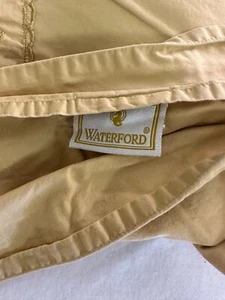 Used Waterford Gold Flat Sheet 100% Cotton - Picture 1 of 3