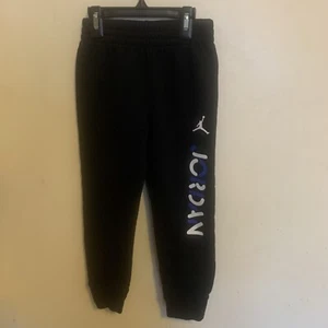 Jordan Boy’s 5- 6 Years Black Joggers With Logo  - Picture 1 of 3