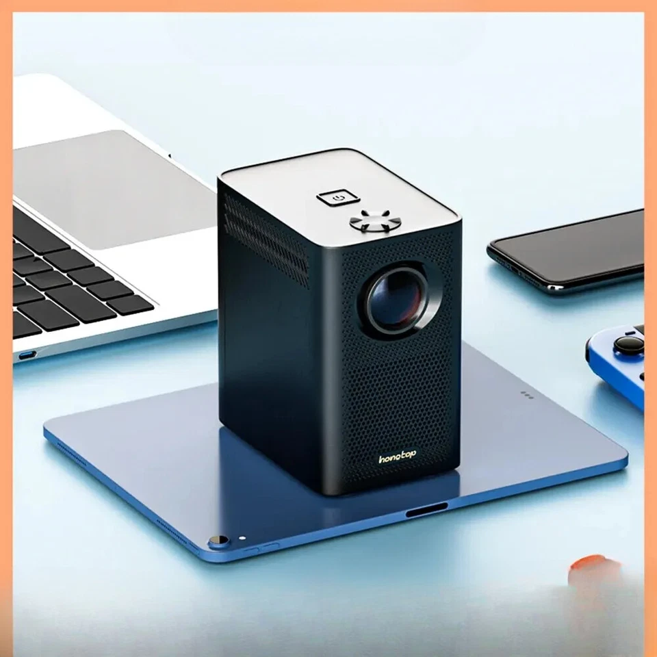 Android Wifi 4k Smart Portable Projector with WiFi and Bluetooth Pocket Outdoor - Image 1 of 4