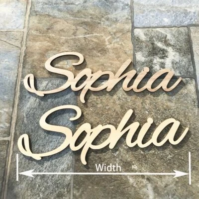 Personalizzati Nome Legno Insegna Tavolo Decor Nozze Lettera Festa Forniture New - Immagine 1 di 4