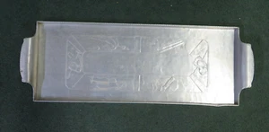 Aluminum Tray Everlast Metal Outdoor Sports Themed L@@K Hunt Fish Gold Vintage - Picture 1 of 7